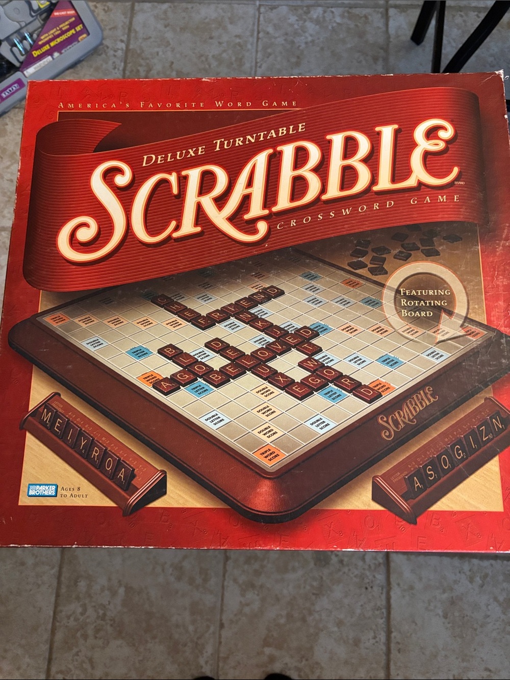 Scrabble Vintage deluxe turntable. Like new. 2001.